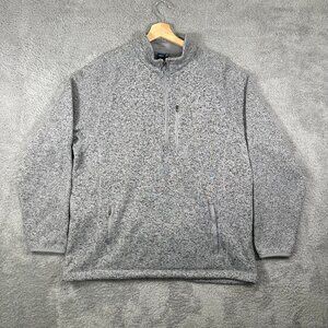George Gray fleece Pullover Jacket Adult Extra Large with 1/4 Zip‎ Up